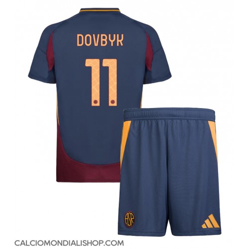 Maglie da calcio AS Roma Artem Dovbyk #11 Terza Maglia Bambino 2024-25 Manica Corta (+ Pantaloni corti)